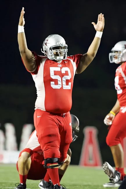 Charles McDade Number 52 Nicholls State Colonels offensive line (2)